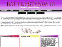 Tablet Screenshot of battlestandardminiatures.com